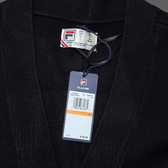 Fila Casa Baseline Cardigan Black Size Men S NWT $150 MSRP Unisex - Picture 5 of 7